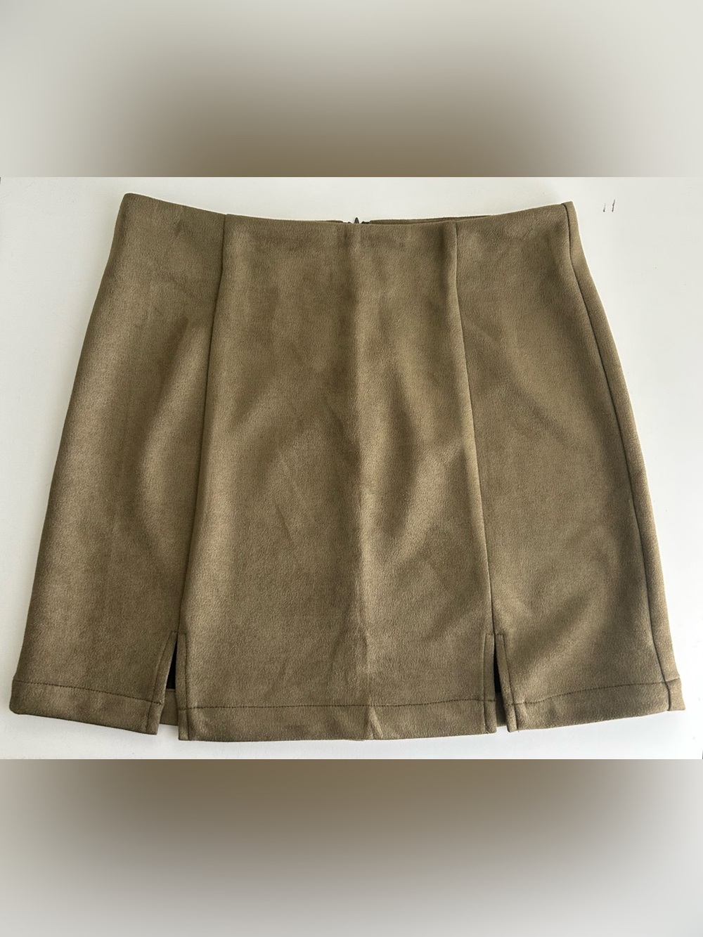 Women’s Olive Green skirt - Classic Straight Fit